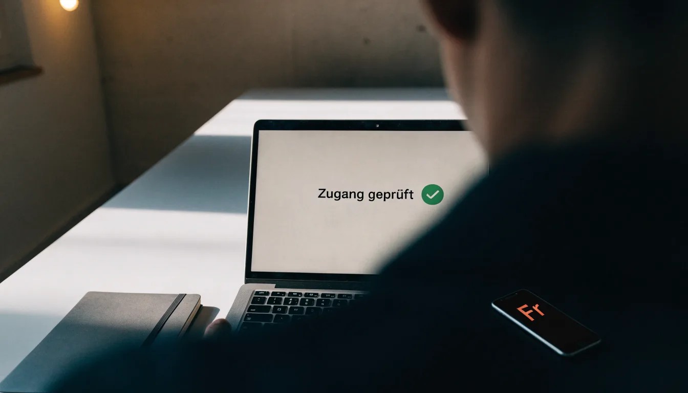 Eine steinerne Treppe führt zu einem Portal mit Säulen im Morgenlicht, der Platz davor ist leer.