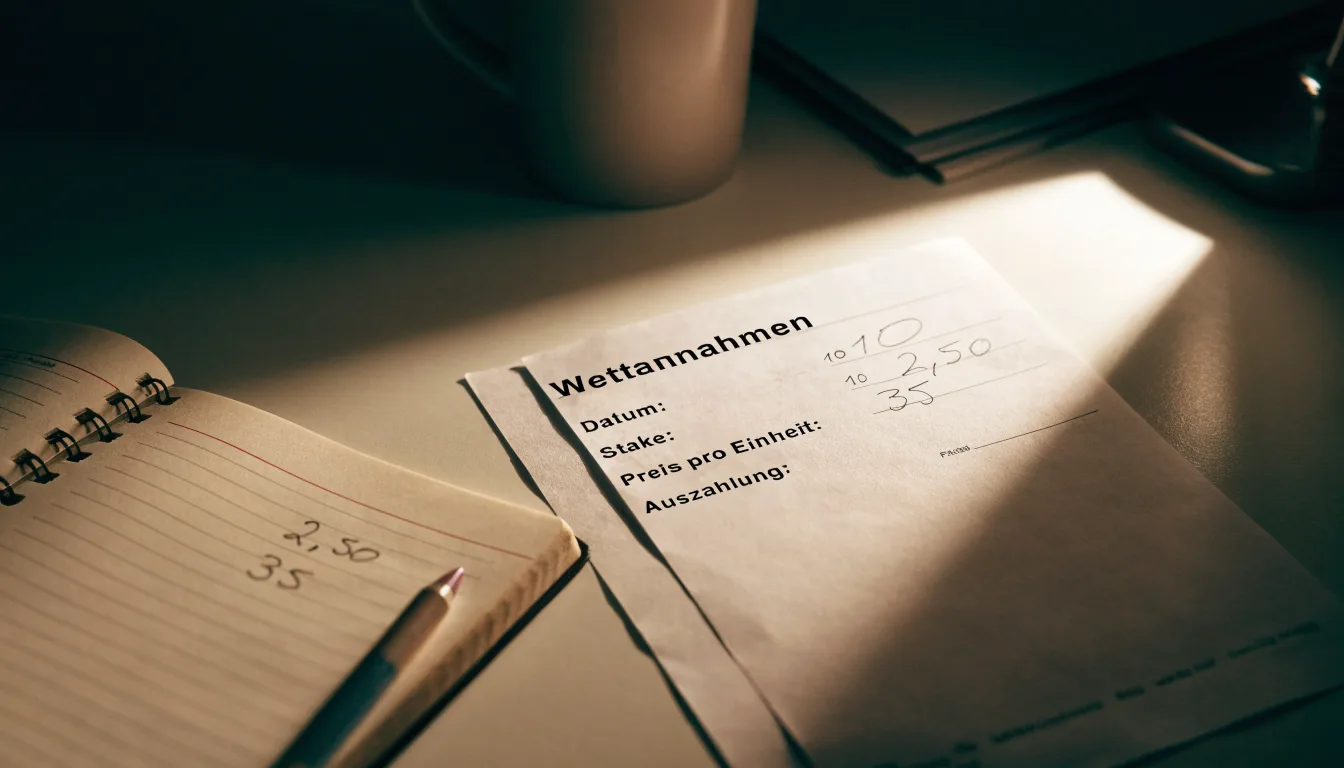 Ein Taschenrechner und ein Bleistift liegen auf einem leeren Blatt Papier, schräges Licht einer Schreibtischlampe